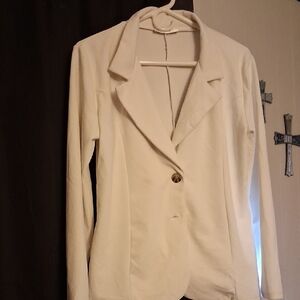 L white blazer